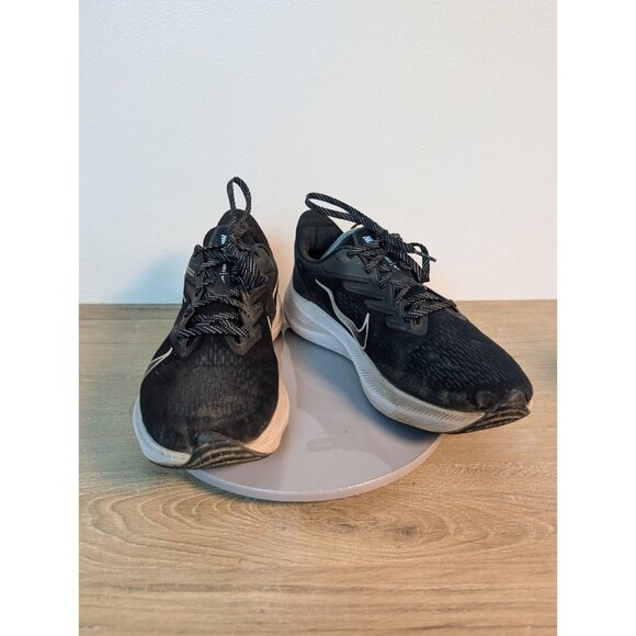 Nike Zoom Winflo 7 Mens Sz 11.5 US Black White Running Shoes Sneakers CJ0291-005 main image 10